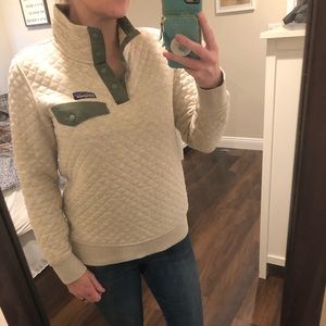 Patagonia Organic Cotton Quilt Pullover Sweater XS